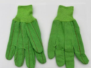 Glove, Cotton- Green