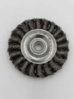 Brush, Wire Wheel 3"- Knotted- .014" Wire