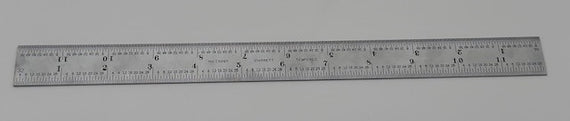 Scale, 12" Starrett- 1/64" 4R