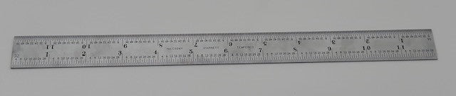 Scale, 12" Starrett- 1/64" 4R