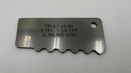 Gage, Profile TP-3-1.25-84, 3 Threads per Inch, 1.250 TPF, H-90, 2-3/8" - 3-1/2" Hughes Slim Line H-90