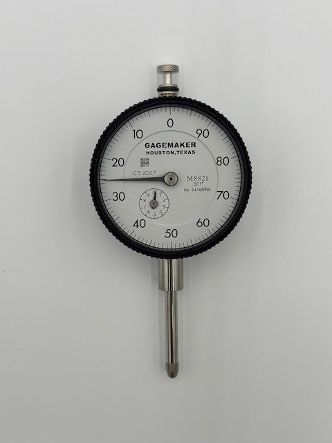 Indicator, 2416ARGA Dial Indicator 1.000" Travel / 0.001" Resolution, Continuous, Counter Clockwise